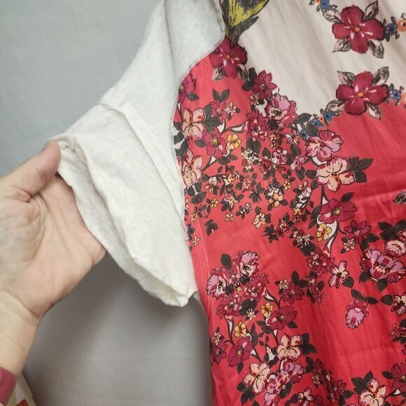 Free People Pick Your Scarf Maxi-Tee Womens Size Medium Pink Multi New - Picture 7 of 10